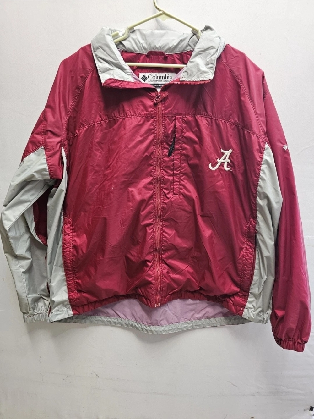 Alabama Crimson Tide Jacket Mens XXL 2XL Red NCAA Football Columbia Hooded
